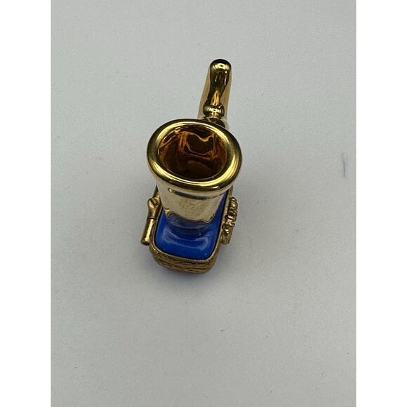 Limoges Peint Main Porcelain Trinket Box Hunting Horn Tiny Fox Signed Limit Ed. - Picture 6 of 11